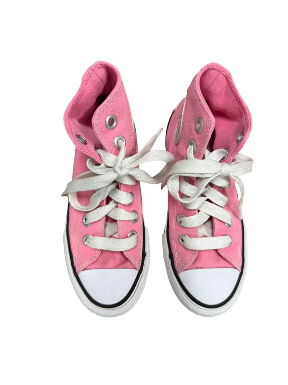 Converse Chuck Taylor All Star High Top Pink Canvas Sneakers Size 2